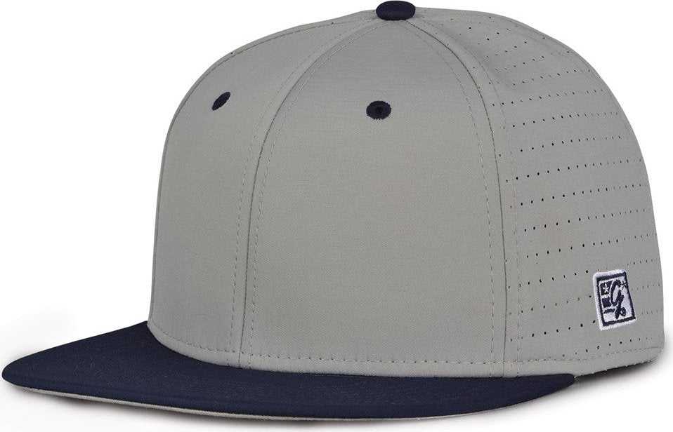 The Game GB998 Perforated GameChanger Cap - Gray Navy - HIT a Double - 1
