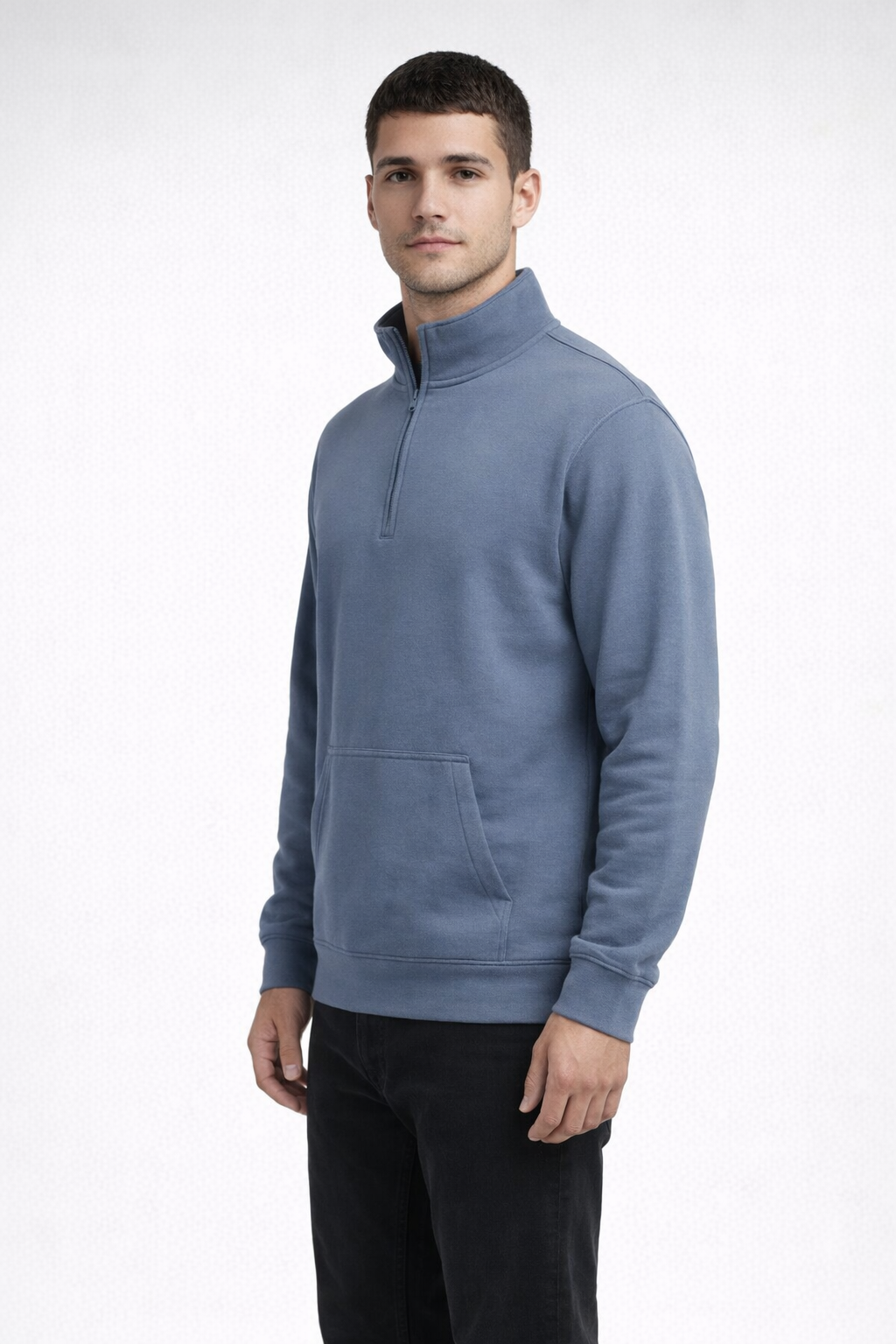Lake Blue FUNDAMENTAL FLEECE QTR ZIP