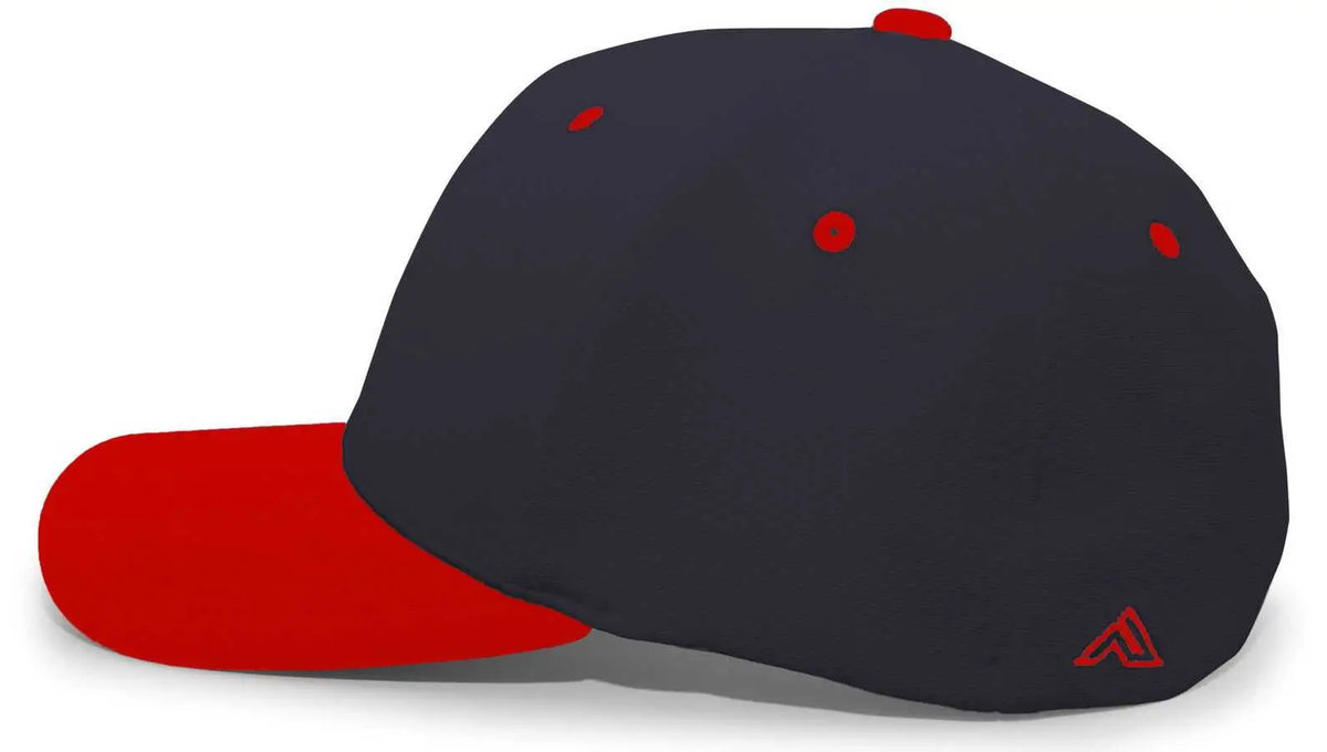 Pacific Headwear 498f M2 Performance Flexfit Cap - Navy Red