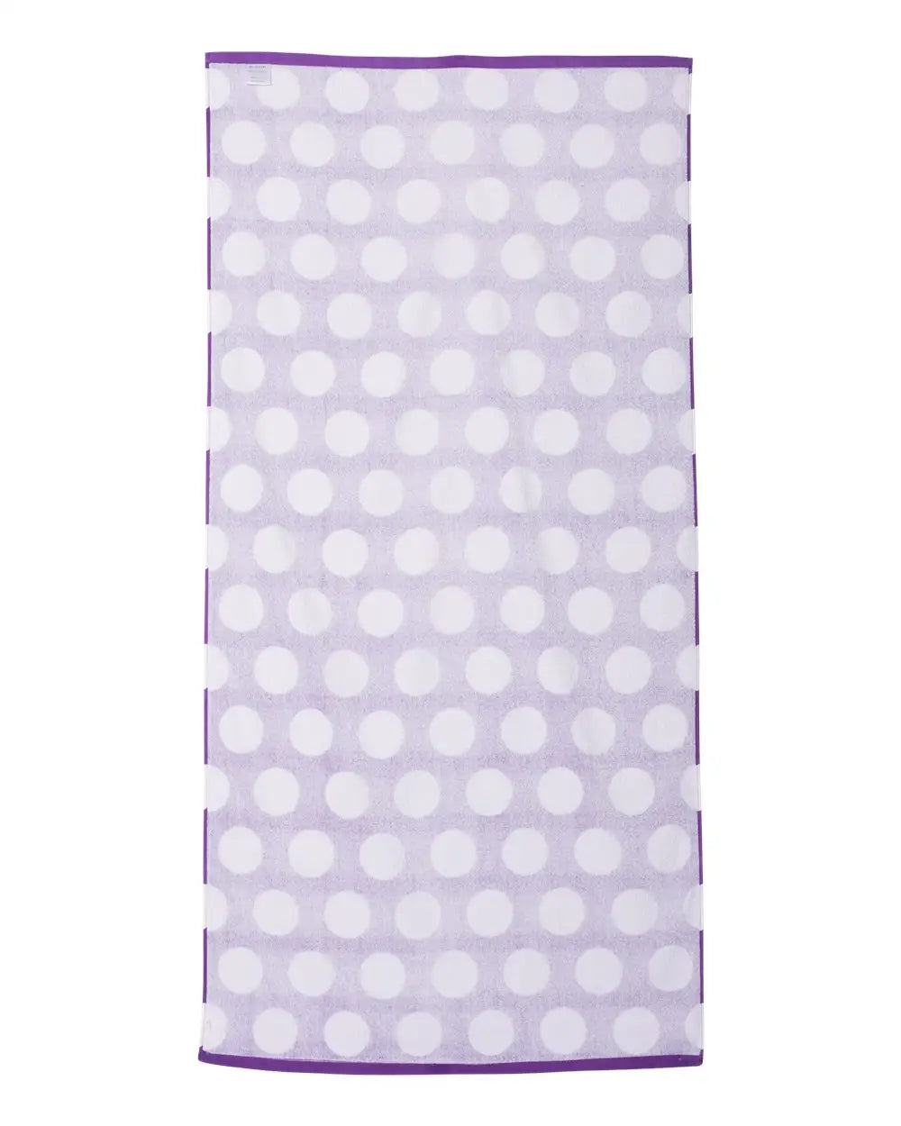 Carmel Towel Company C3060p Polka Dot Velour Beach - Purple - one Size Fits Most