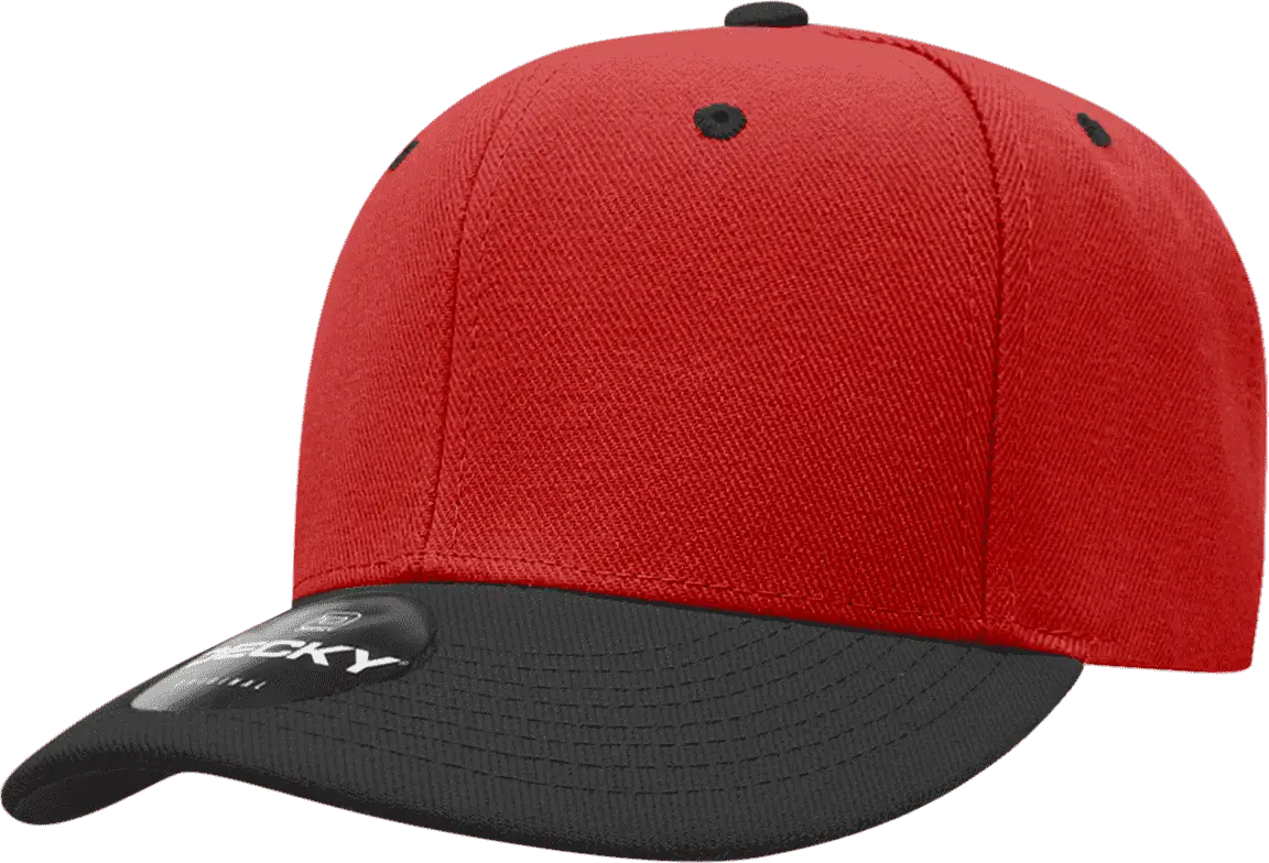 Decky 206 Low Structured Baseball Cap - White Red - one Size Fits Most