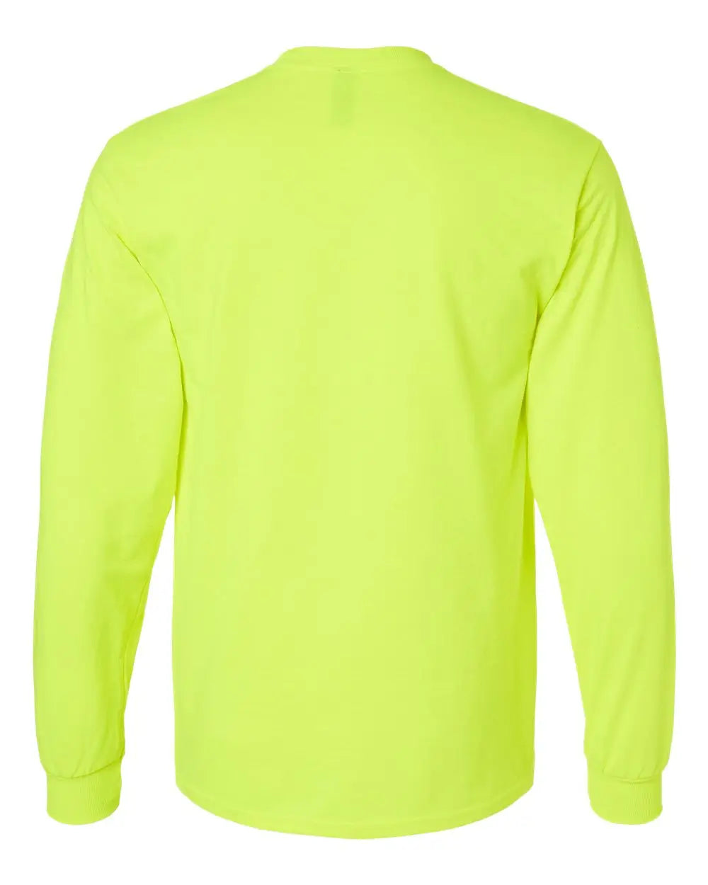 Gildan 2400 Ultra Cotton® Long Sleeve T-shirt - Safety Green - s