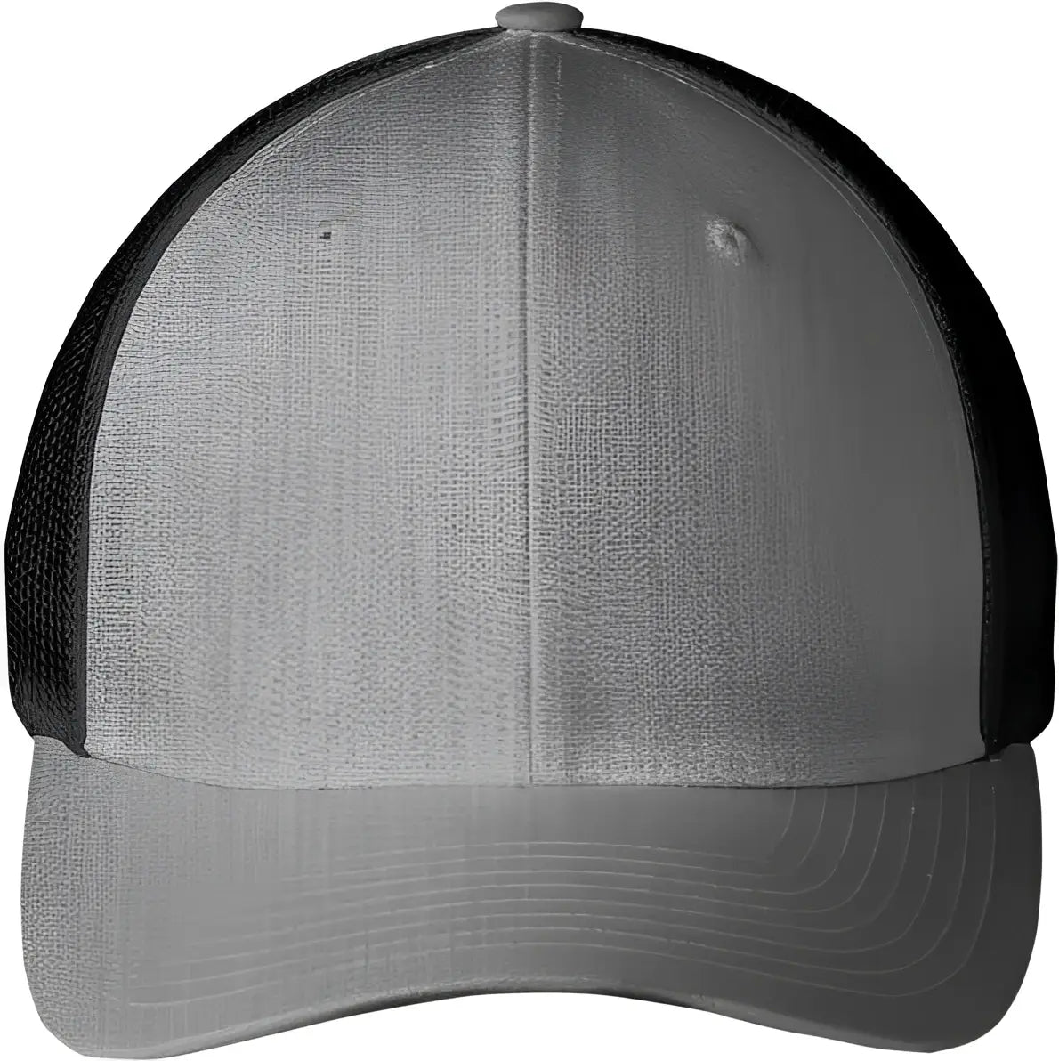 Port Authority C812 Flexfit Mesh Back Cap - Heather Gray Black - Adult S/m