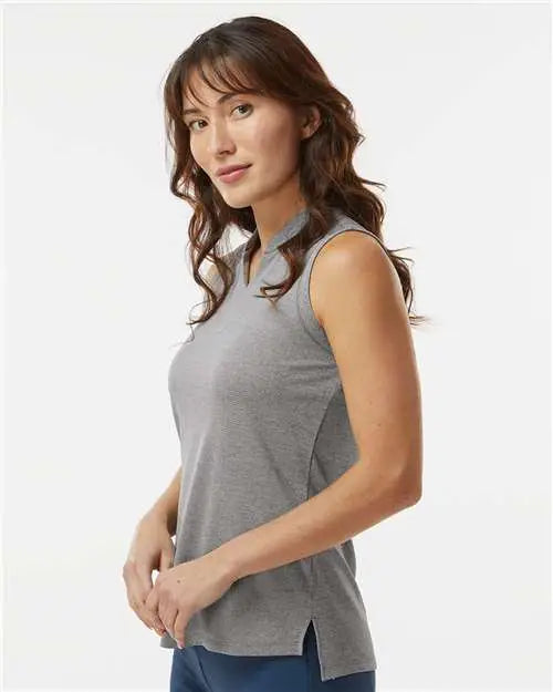 Adidas A1001 Women’s Ultimate365 Textured Sleeveless Shirt - Charcoal