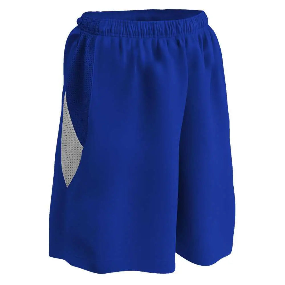 Champro Bbs15 Post Up Female Reversible Basketball Short - Royal White