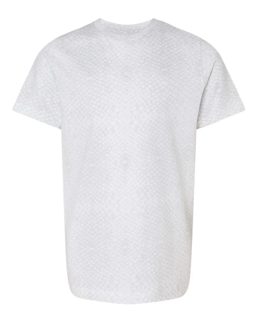 Lat 6101 Youth Fine Jersey Tee - White Reptile - Xs