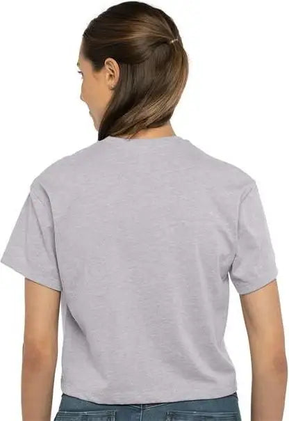 Next Level 1580 Women’s Ideal Crop Tee - Heather Gray