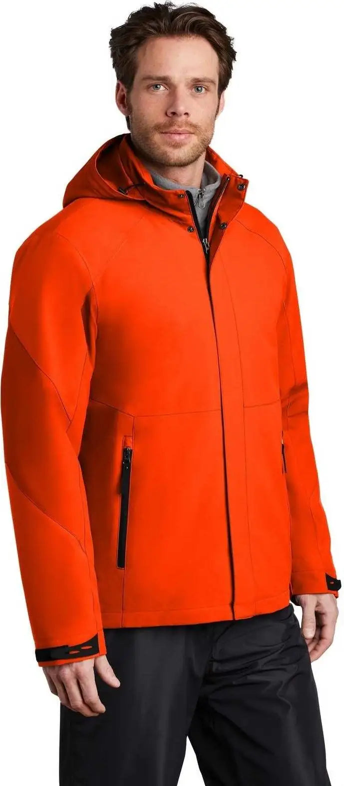 Port Authority J405 Insulated Waterproof Tech Jacket - Fire Orange