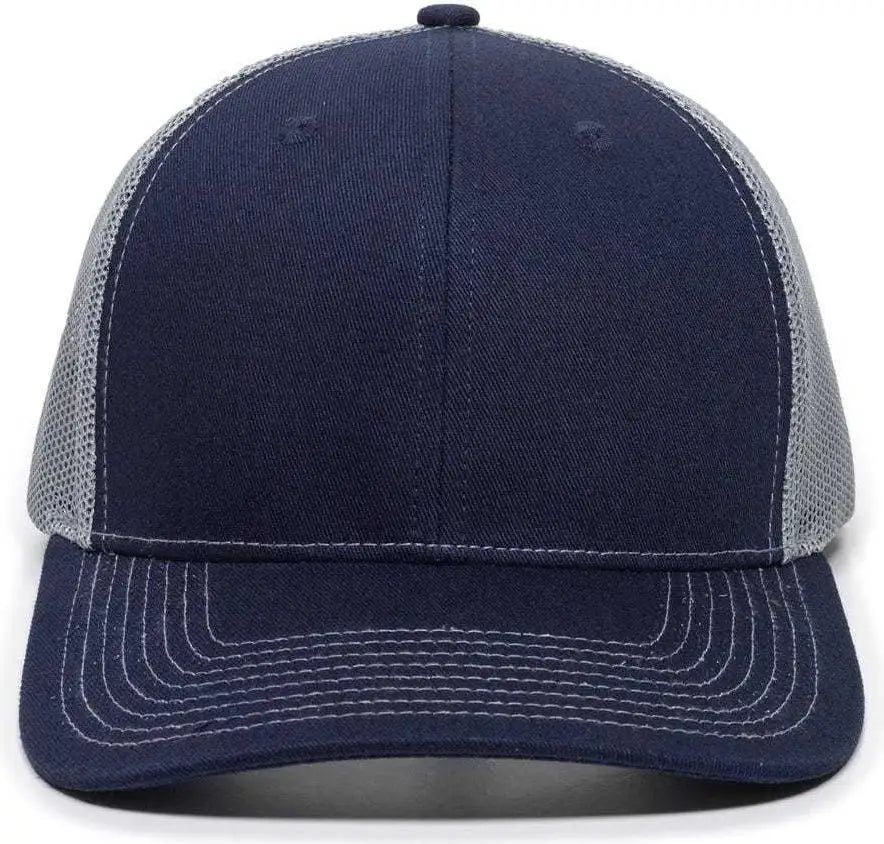 Oc Sports Oc771 Adjustable Mesh Back Cap - Navy Gray - 6 7/8’’ - 7 1/2’’