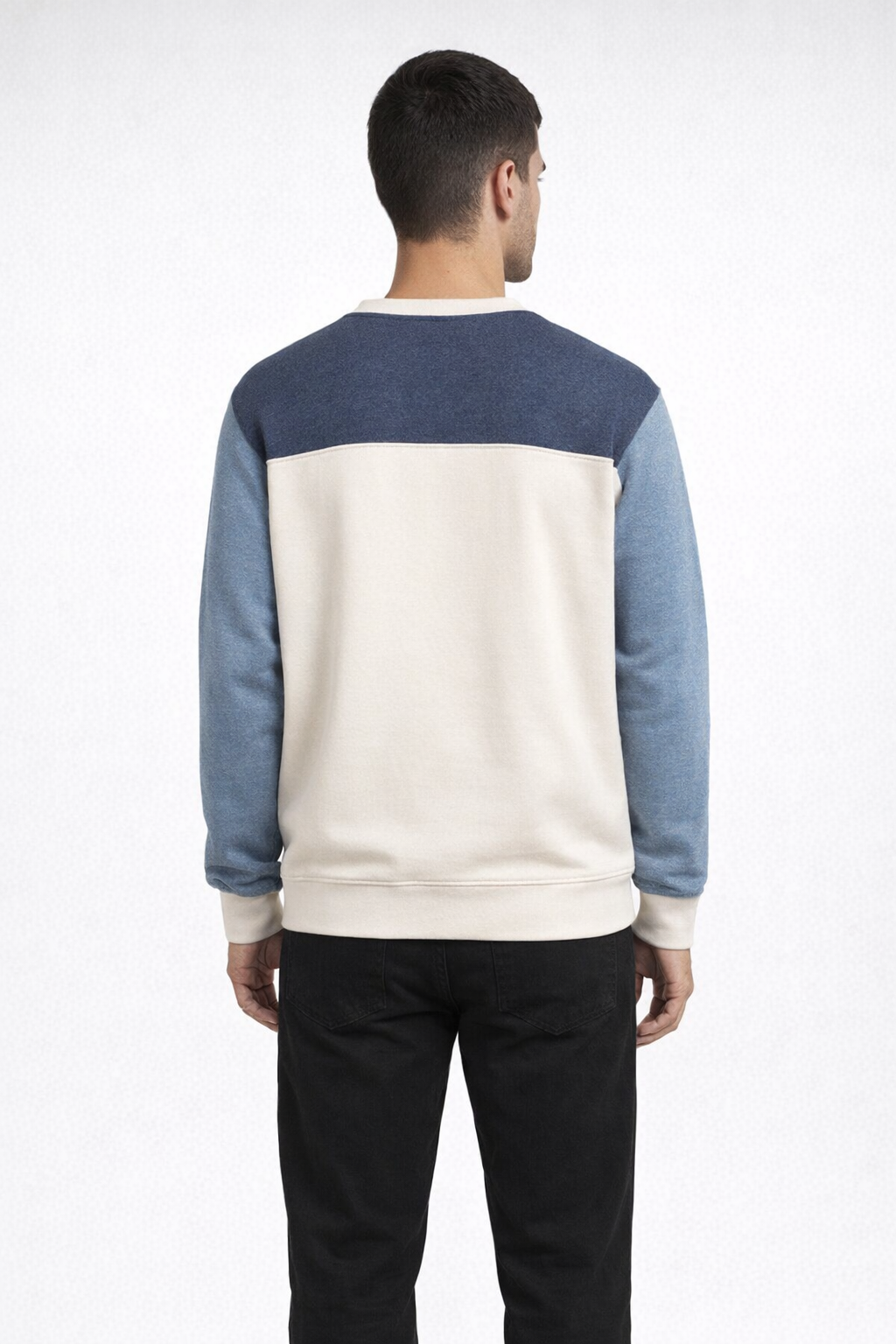 Navy Heather UNISEX COLORBLOCK CREW