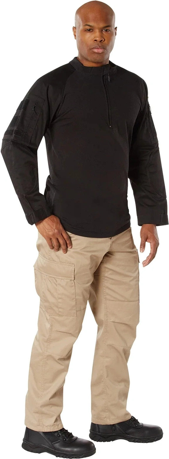 1/4 Zip Military Fire Retardant Nyco Combat Shirt - s