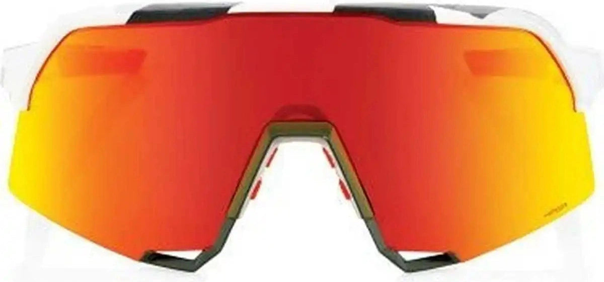 100% 60005-00001 S3 Sunglasses Soft Tact Grey Camo Hiper Red Lens - Gray / Adult