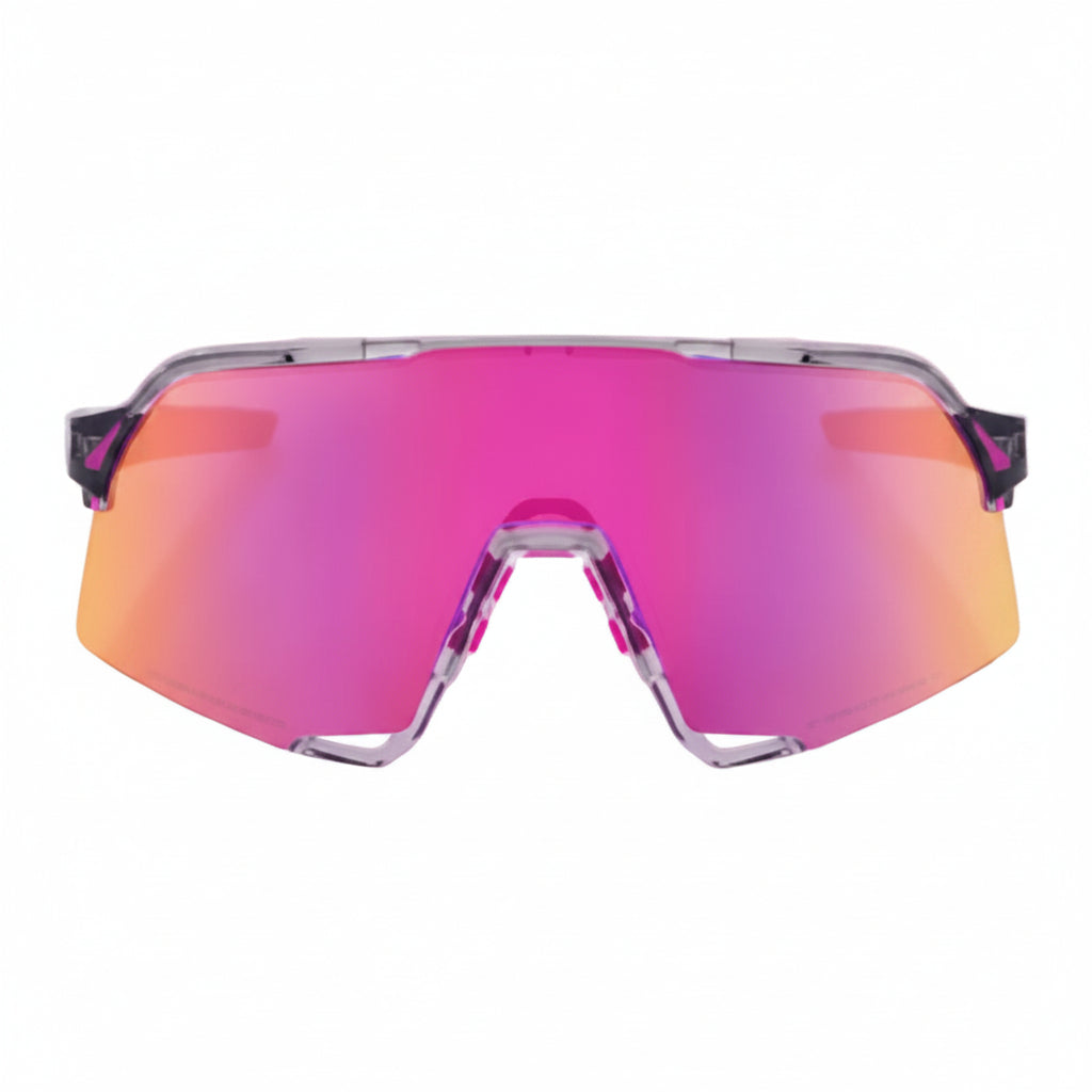 100% 60005-00017 S3 Sunglasses Tokyo Night with Purple Mirror Lens - Grey / Adult
