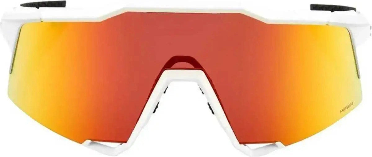 100% 60007-00009 Speedcraft Sunglasses Soft Tact off White with Hiper Red Mirror Lens - Adult