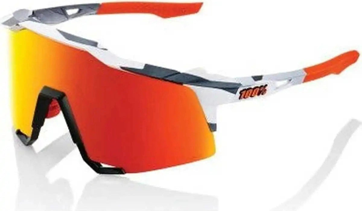 100% 60007-00010 Speedcraft Sunglasses Soft Tact Gray Camo with Hiper Red Lens - Adult