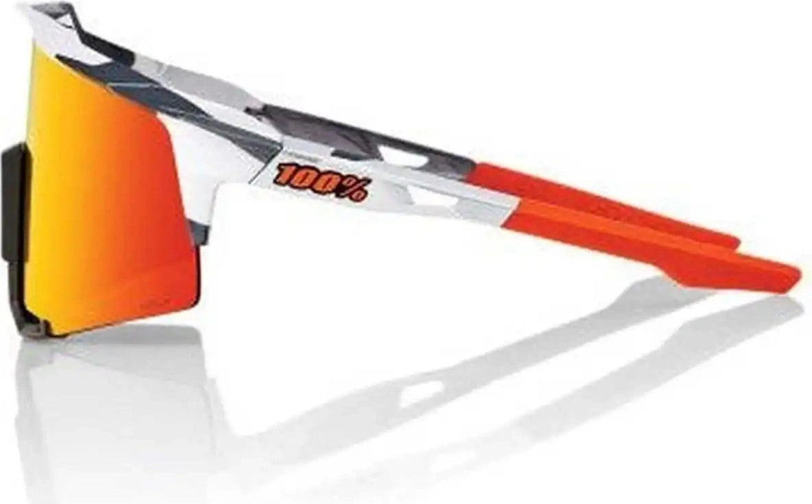 100% 60007-00010 Speedcraft Sunglasses Soft Tact Gray Camo with Hiper Red Lens - Adult
