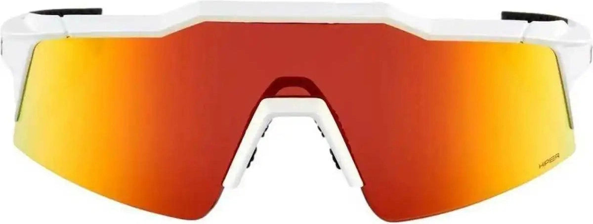 100% 60008-00004 Speedcraft Sl Soft Tact off White with Hiper Red Mirror Lens - Adult
