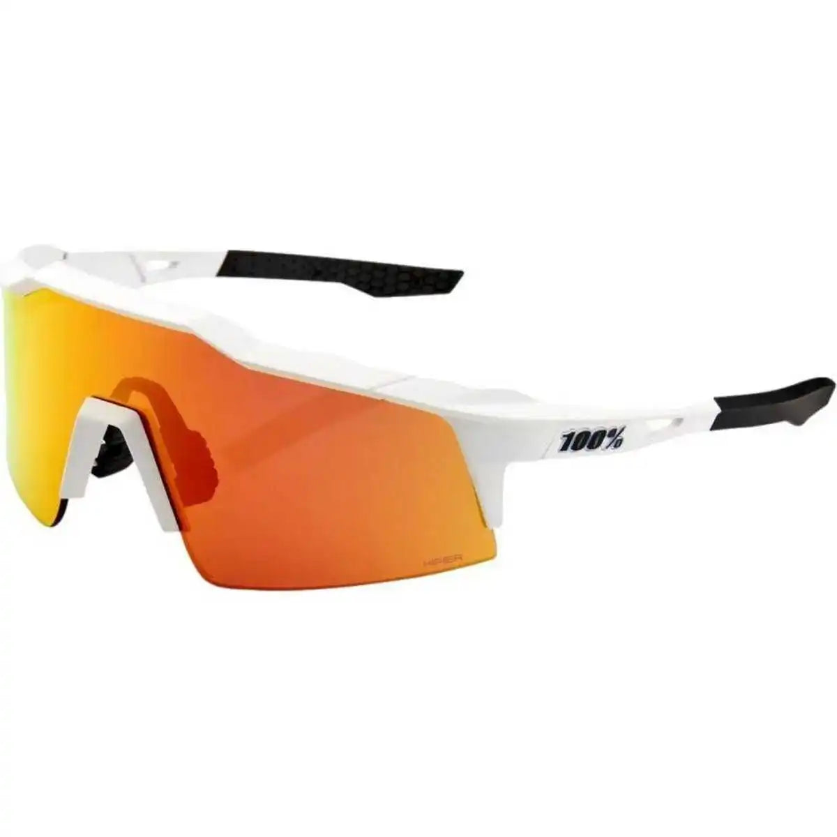 100% 60008-00004 Speedcraft Sl Soft Tact off White with Hiper Red Mirror Lens - Adult