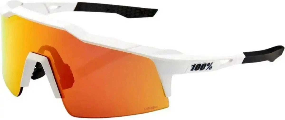 100% 60008-00004 Speedcraft Sl Soft Tact off White with Hiper Red Mirror Lens - Adult