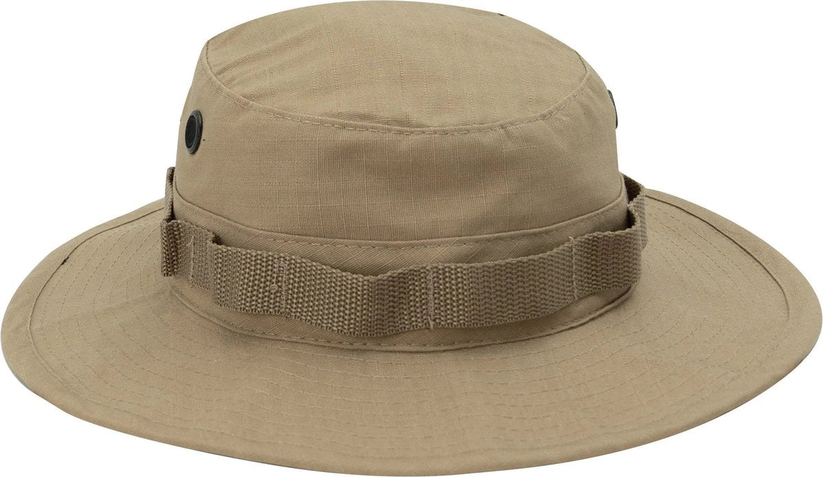 100% Cotton Rip-stop Boonie Hat - Khaki / Default