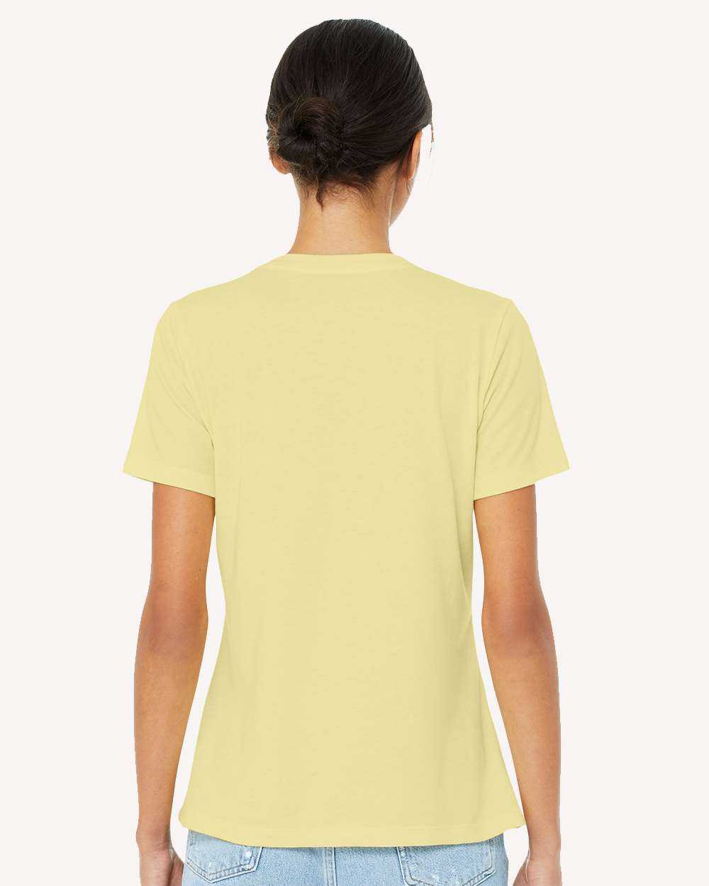 Bella + Canvas 6400CVC Womens Relaxed Fit Heather CVC Tee - Heather French Vanilla - HIT a Double - 3