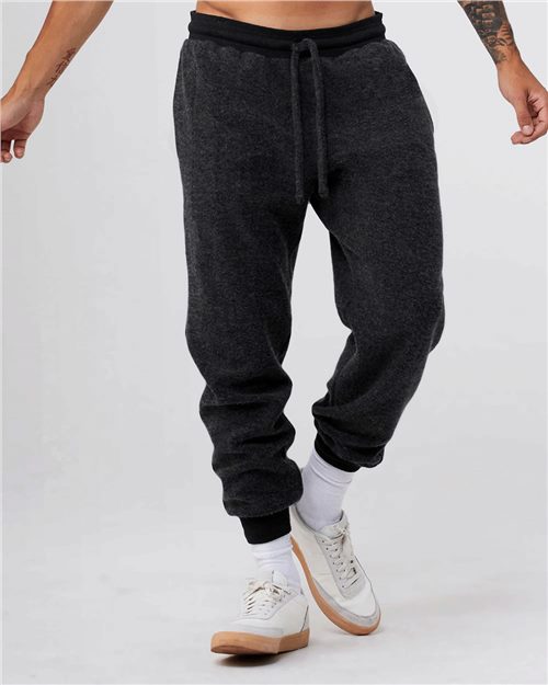 BELLA + CANVAS 3327C FWD Fashion Sueded Fleece Jogger - 3327 - Black Heather