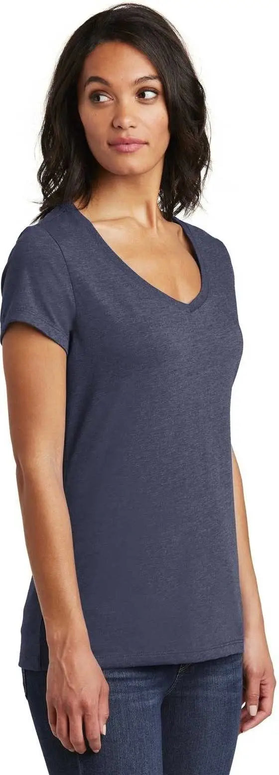 District Dt6503 Women’s Very Important Tee V-neck - Heathered Navy