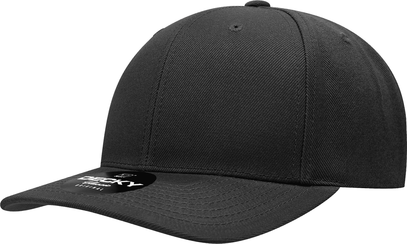 Decky 1015 Curved Bill Baseball Cap - Black - one Size Fits Most