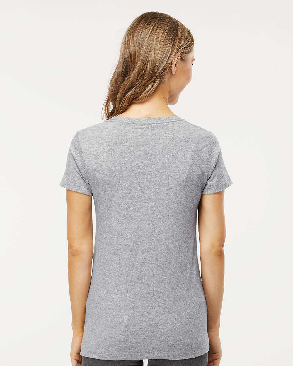 M&amp;O 4810 Women&#39;s Gold Soft Touch T-Shirt - Athletic Gray - HIT a Double - 4