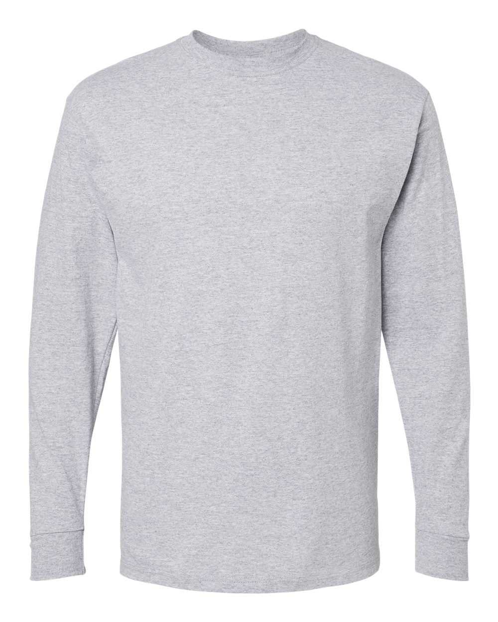 M&O 4820 Gold Soft Touch Long Sleeve T-Shirt - Athletic Gray - HIT a Double - 1