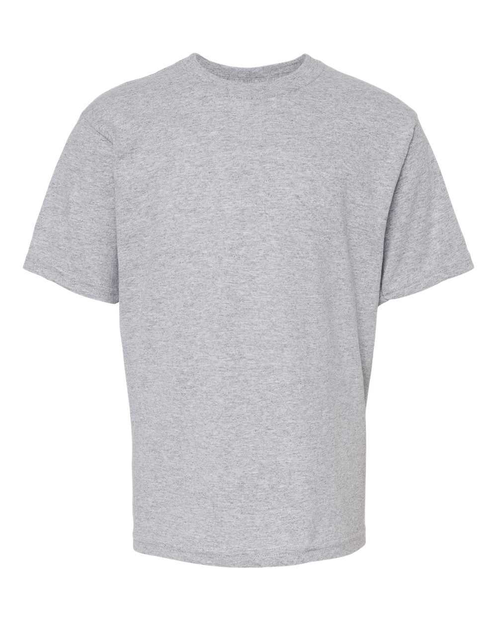 M&amp;O 4850 Youth Gold Soft Touch T-Shirt - Athletic Gray - HIT a Double - 1