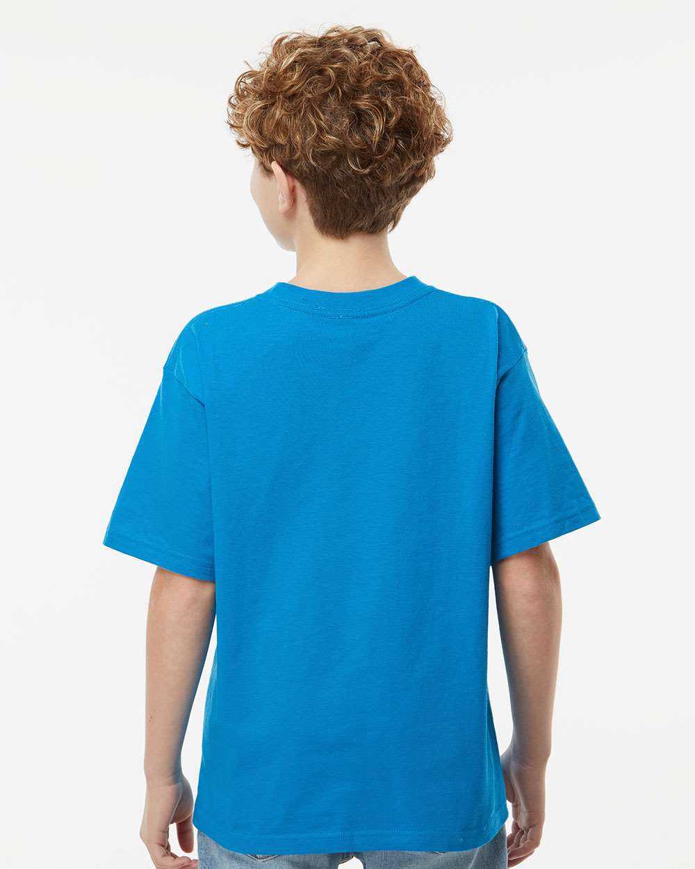 M&amp;O 4850 Youth Gold Soft Touch T-Shirt - Turquoise - HIT a Double - 4