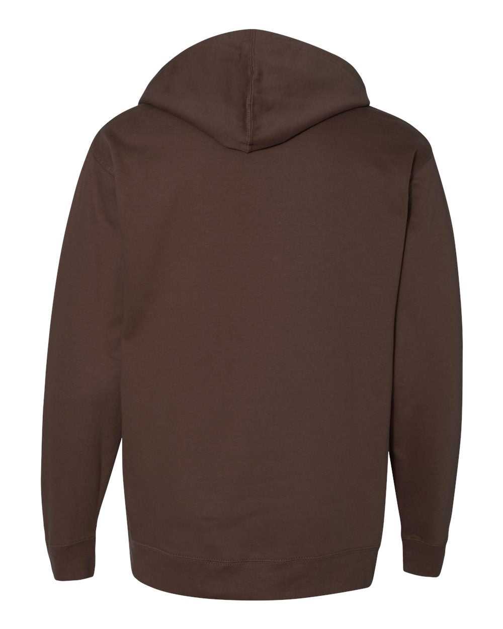 Independent Trading Co SS4500 Midweight Hooded Sweatshirt - Brown - HIT a Double - 2