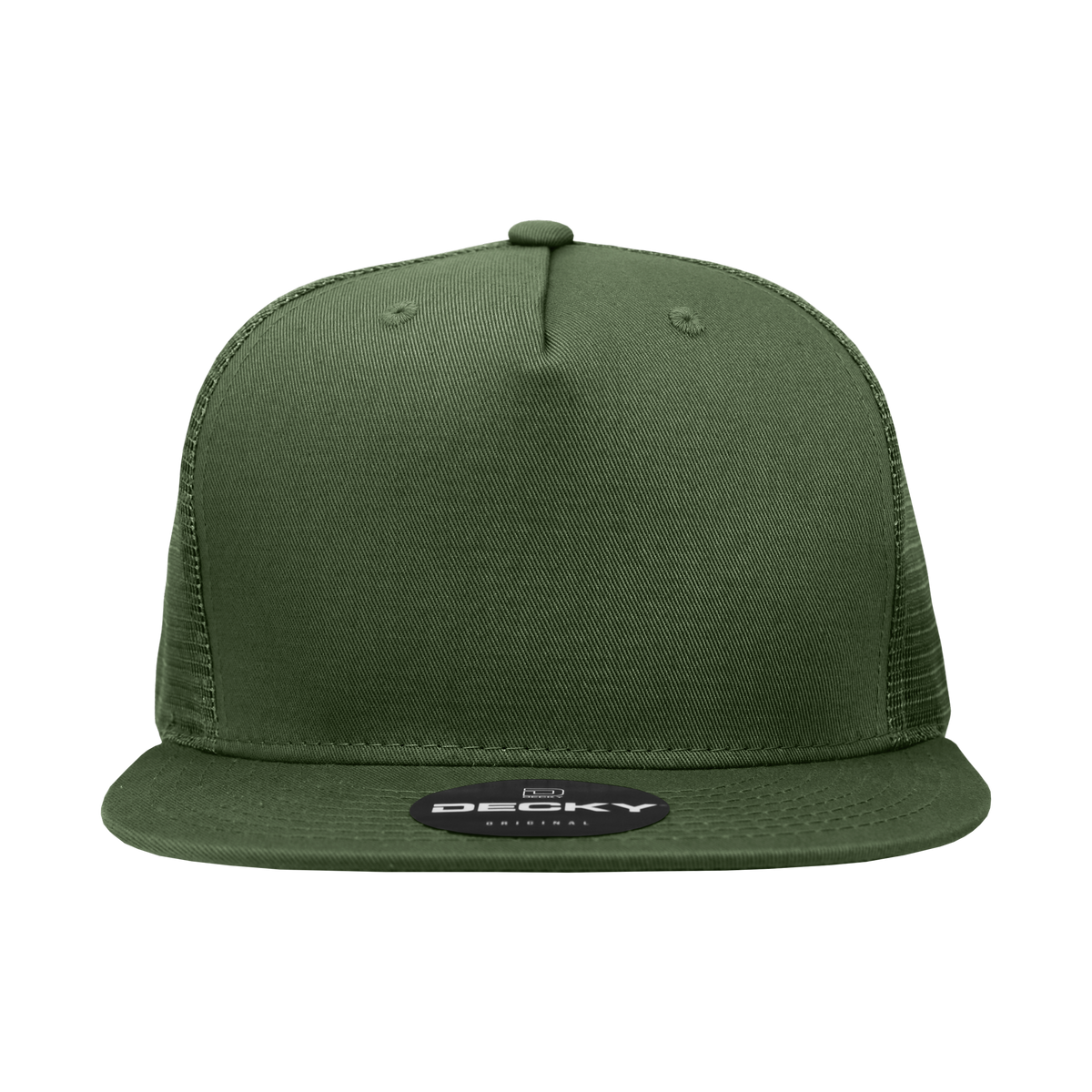 Decky 1040 Classic 5 Panel Cot. Trucker Cap - Olive