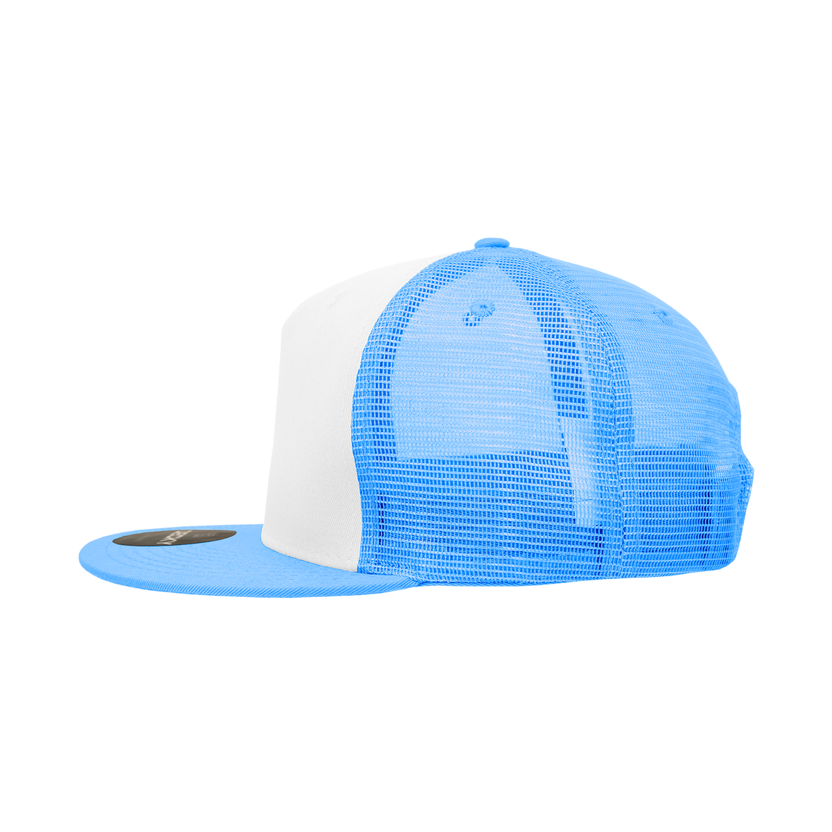 Decky 1040 Classic 5 Panel Cot. Trucker Cap - Sky White Sky