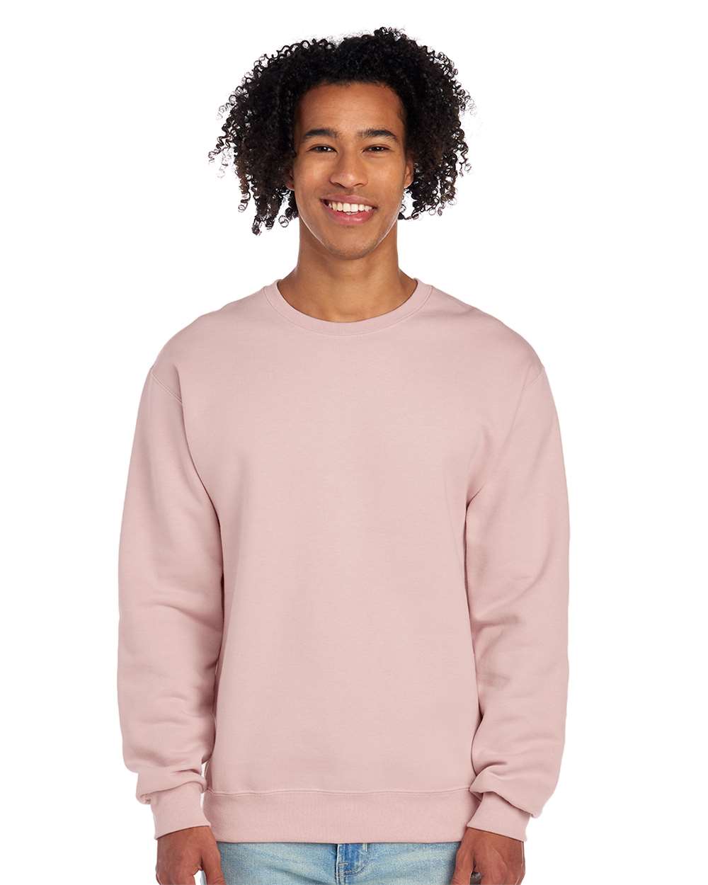Jerzees 562MR NuBlend Crewneck Sweatshirt - Blush Pink - HIT a Double - 1