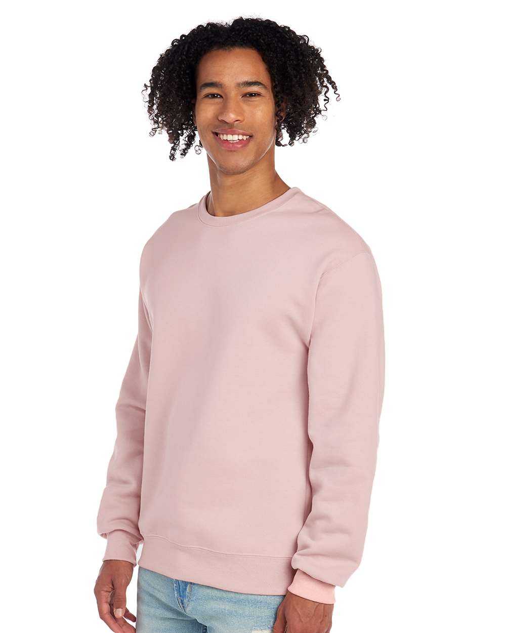 Jerzees 562MR NuBlend Crewneck Sweatshirt - Blush Pink - HIT a Double - 2