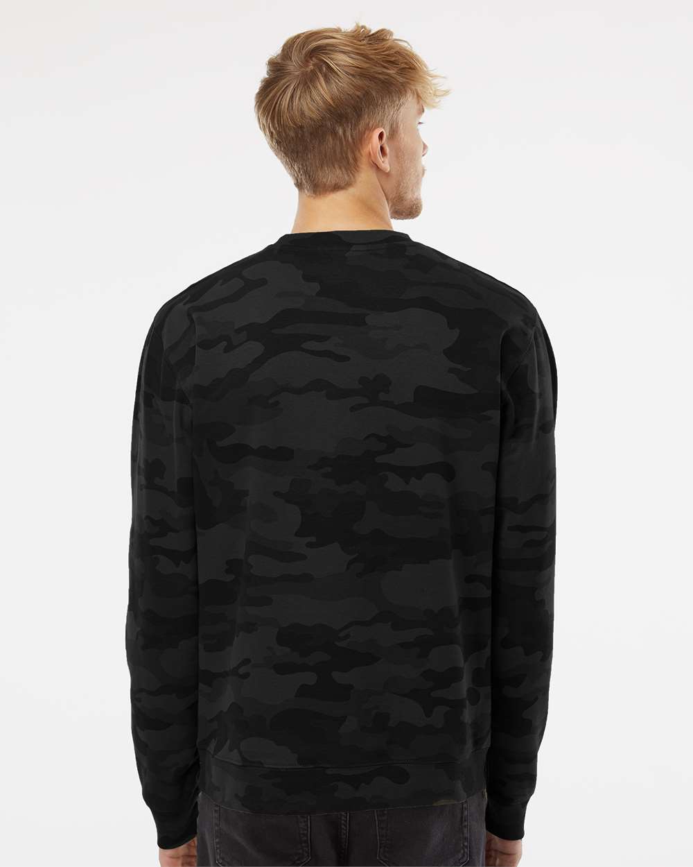 Independent Trading Co SS3000 Midweight Sweatshirt - Black Camo - HIT a Double - 6