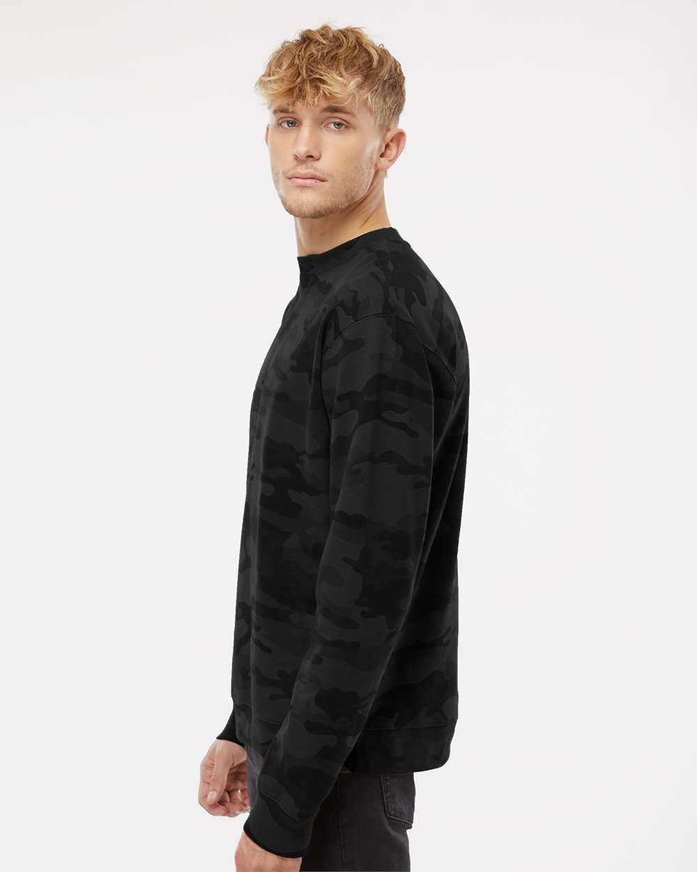 Independent Trading Co SS3000 Midweight Sweatshirt - Black Camo - HIT a Double - 5