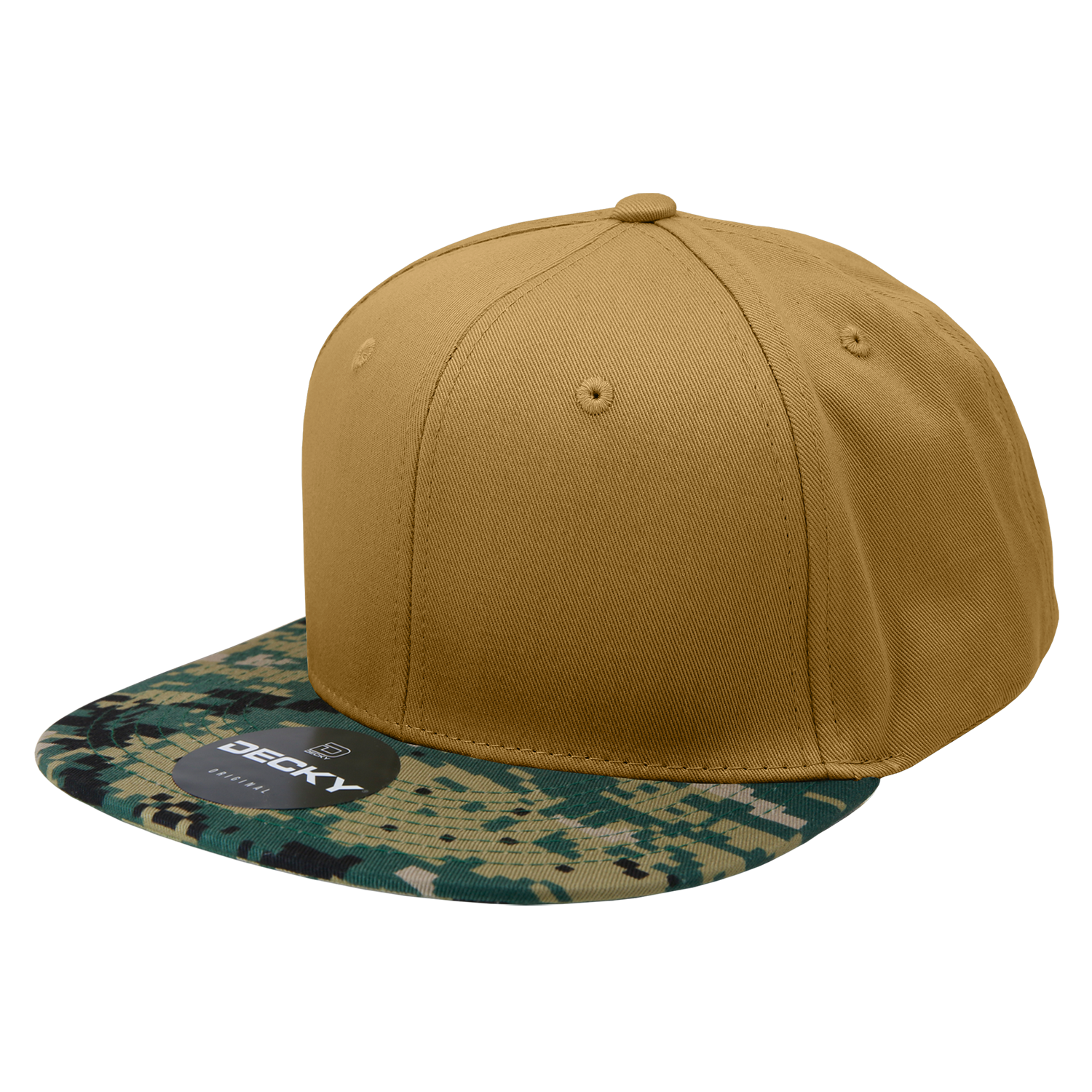 Decky 1047 Digital Camo Snapback Cap - Mcu Coyote
