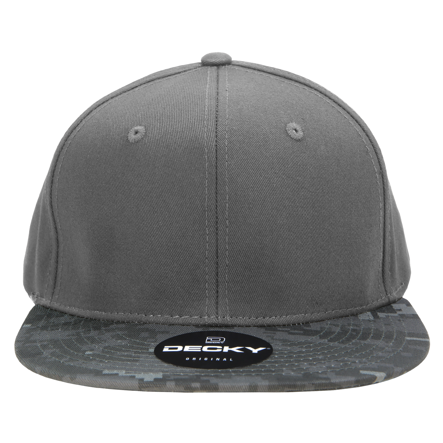 Decky 1047 Digital Camo Snapback Cap - Ntg Dark Grey Dark Grey