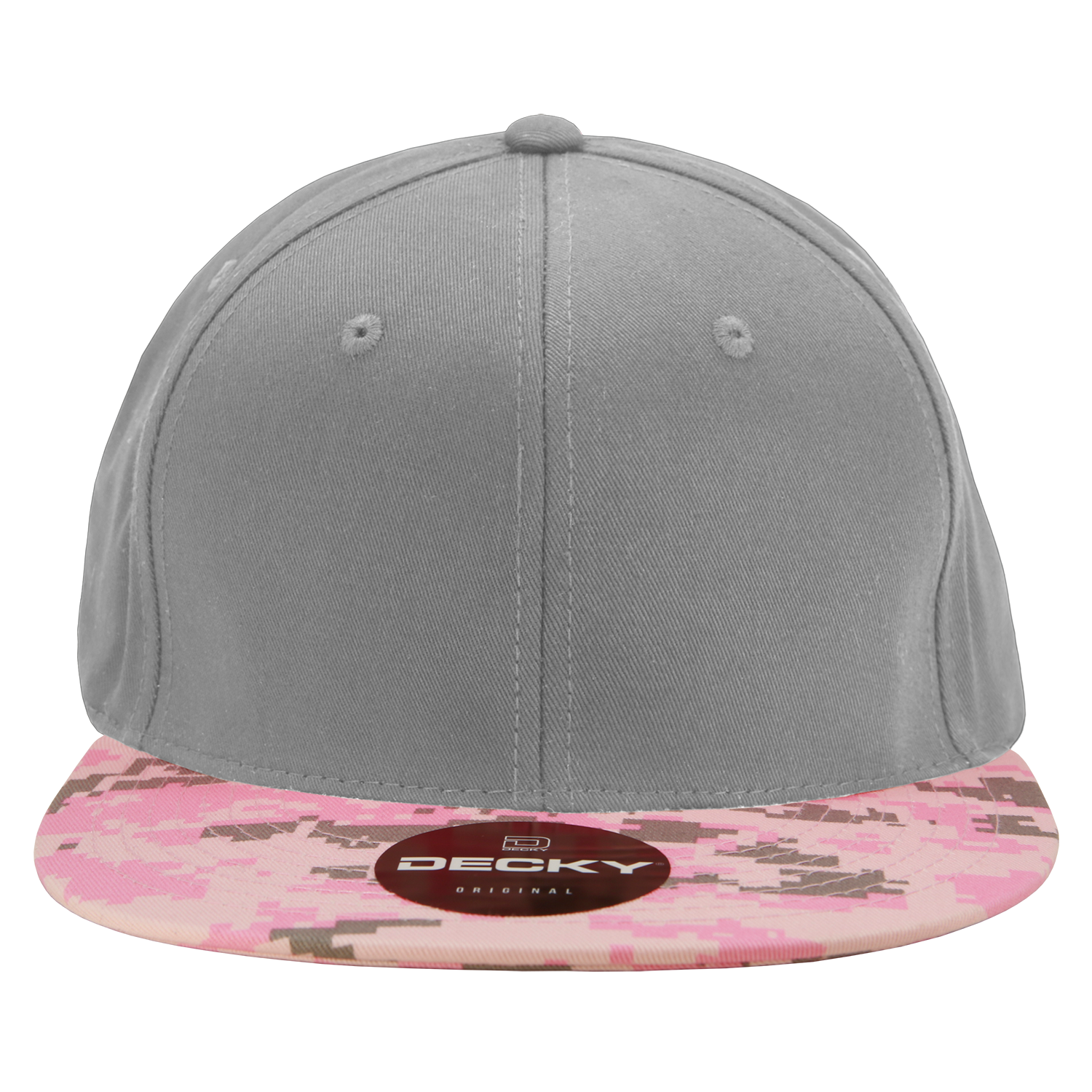 Decky 1047 Digital Camo Snapback Cap - Pkd Grey