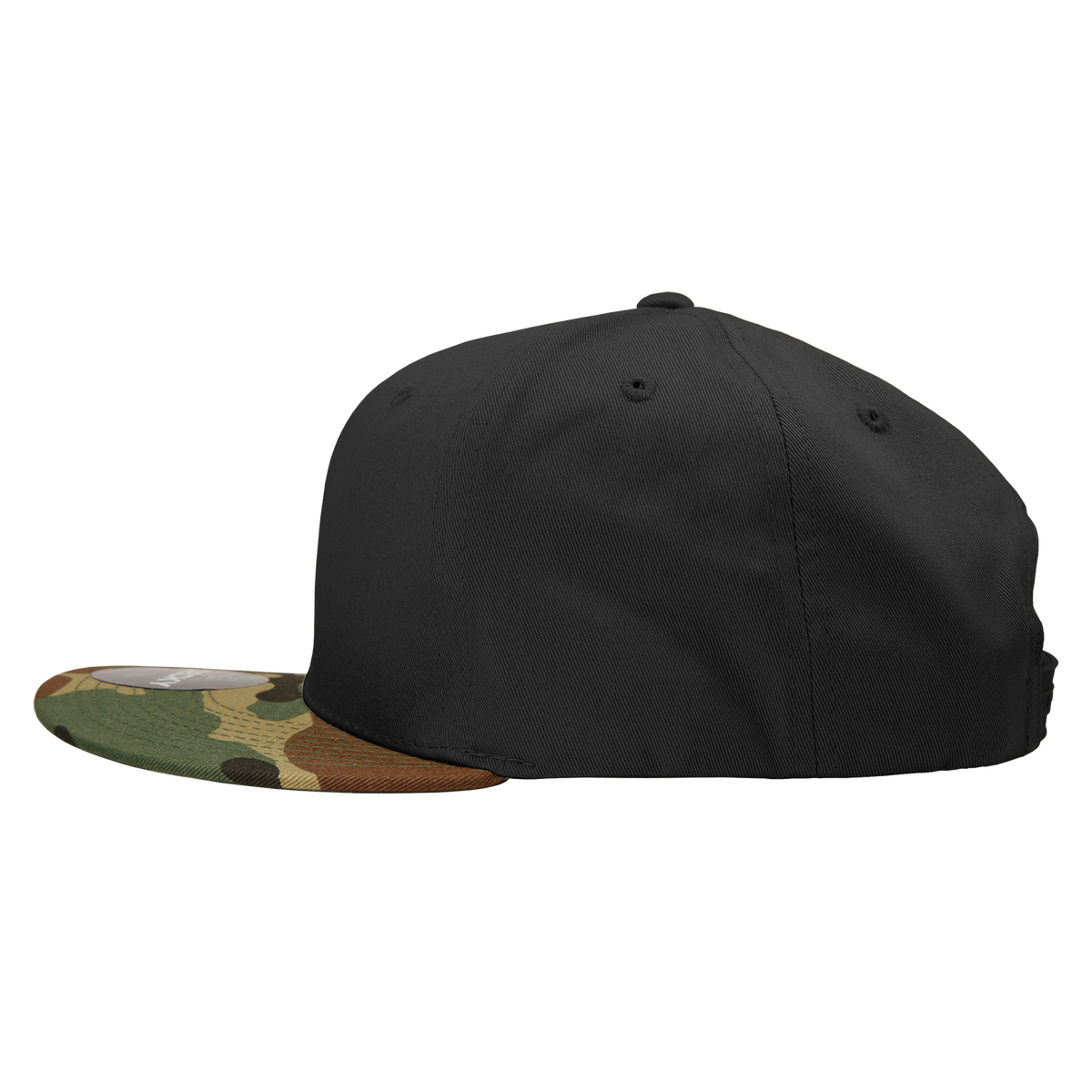 Decky 1047 Digital Camo Snapback Cap - Woodland Black