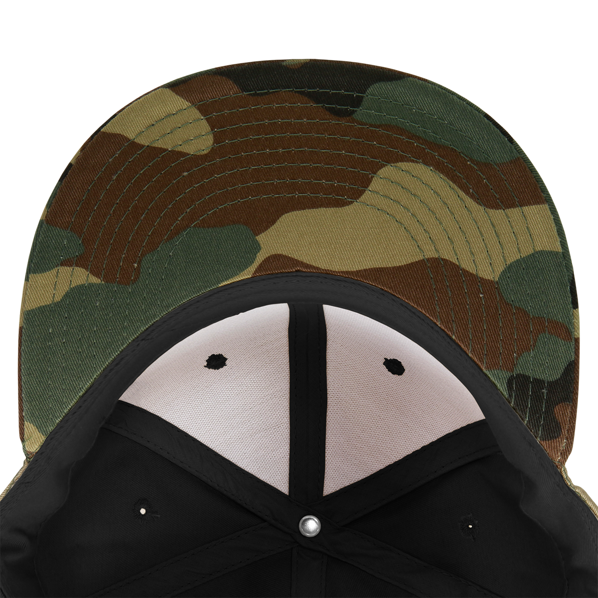 Decky 1047 Digital Camo Snapback Cap - Woodland Black
