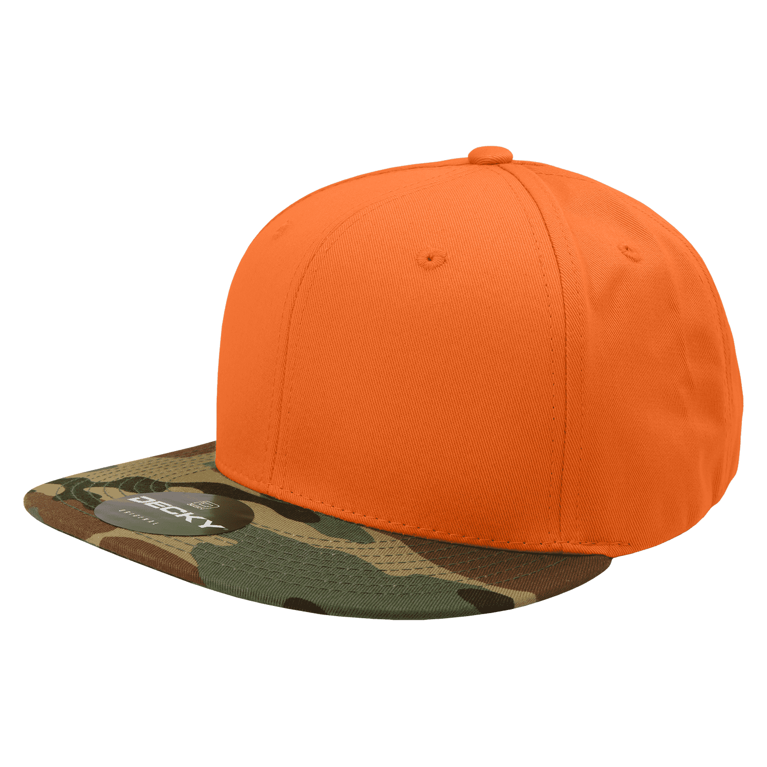 Decky 1047 Digital Camo Snapback Cap - Woodland Orange - HIT a Double - 1