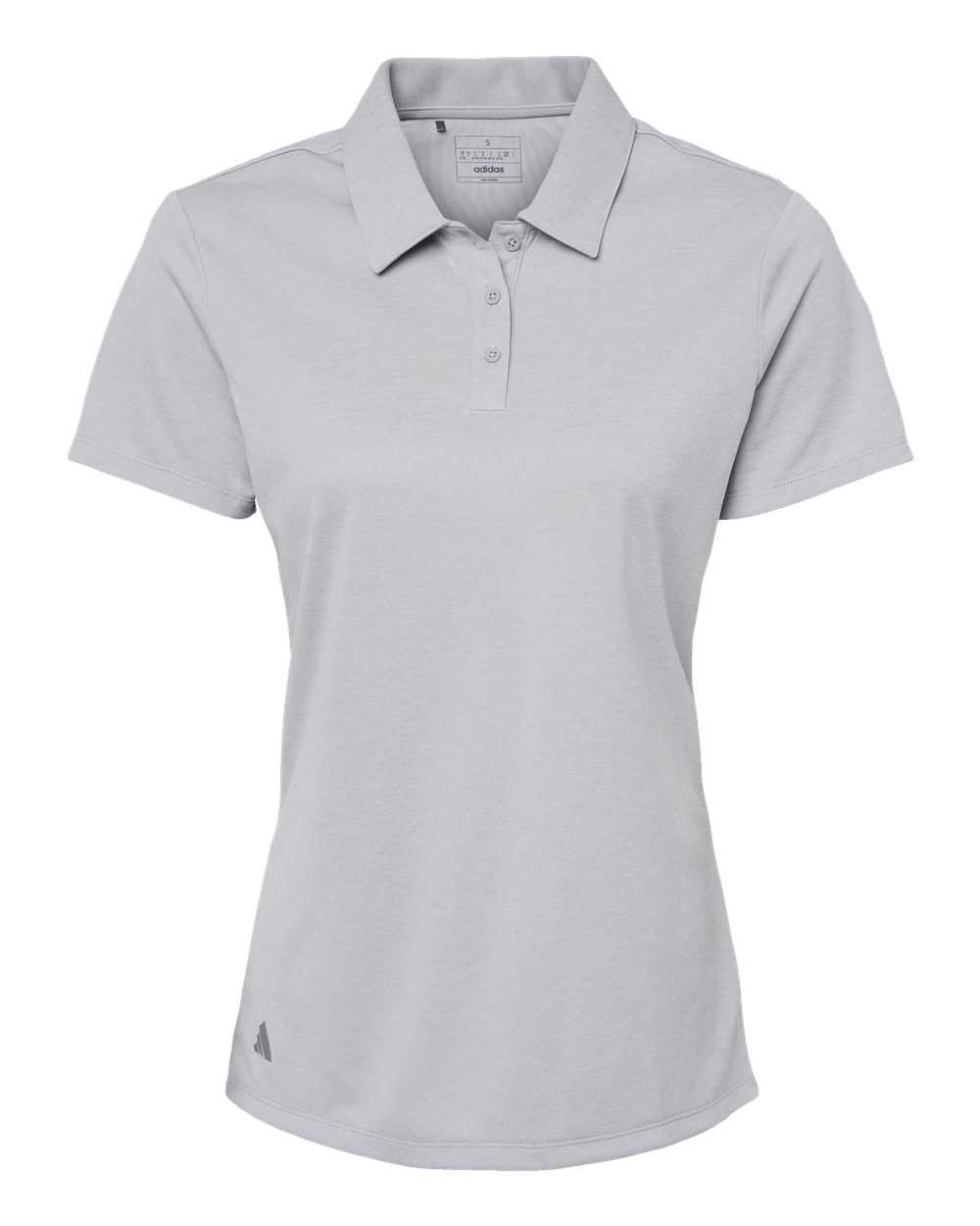 Adidas A583 Women's Heathered Polo - Gray Two Melange - HIT a Double - 1
