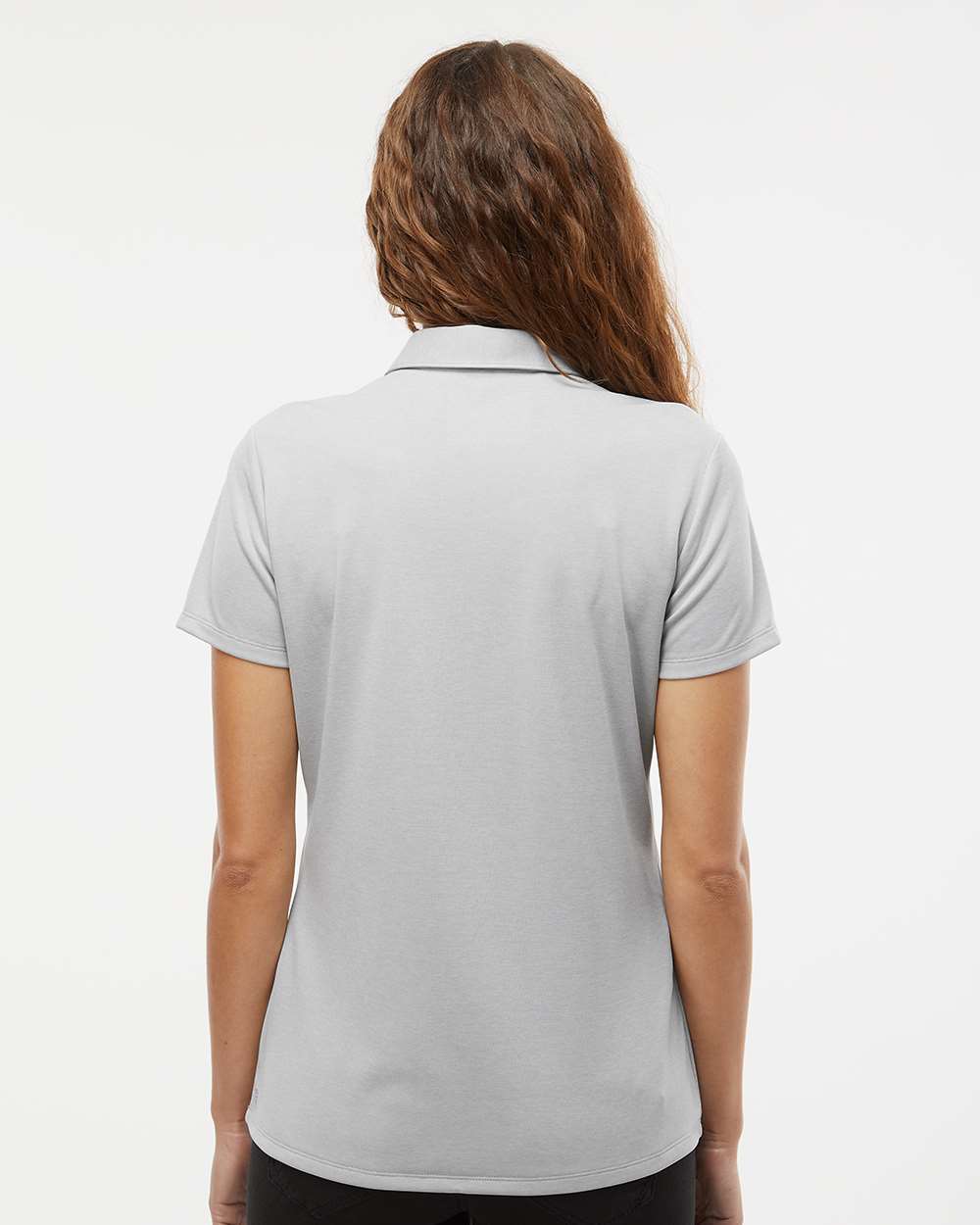 Adidas A583 Women&#39;s Heathered Polo - Gray Two Melange - HIT a Double - 4