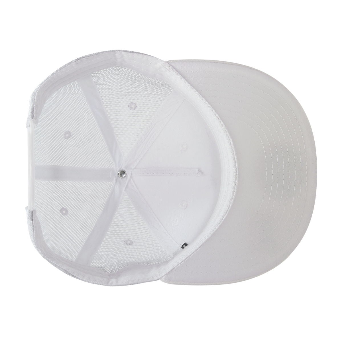 Decky 1063 10 Panel Flat Bill Trucker Cap - White