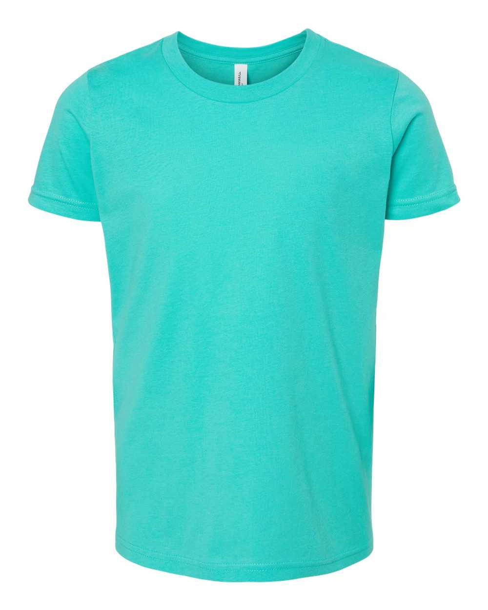 Bella + Canvas 3001Y Youth Jersey T-Shirt - TEAL - HIT a Double - 1