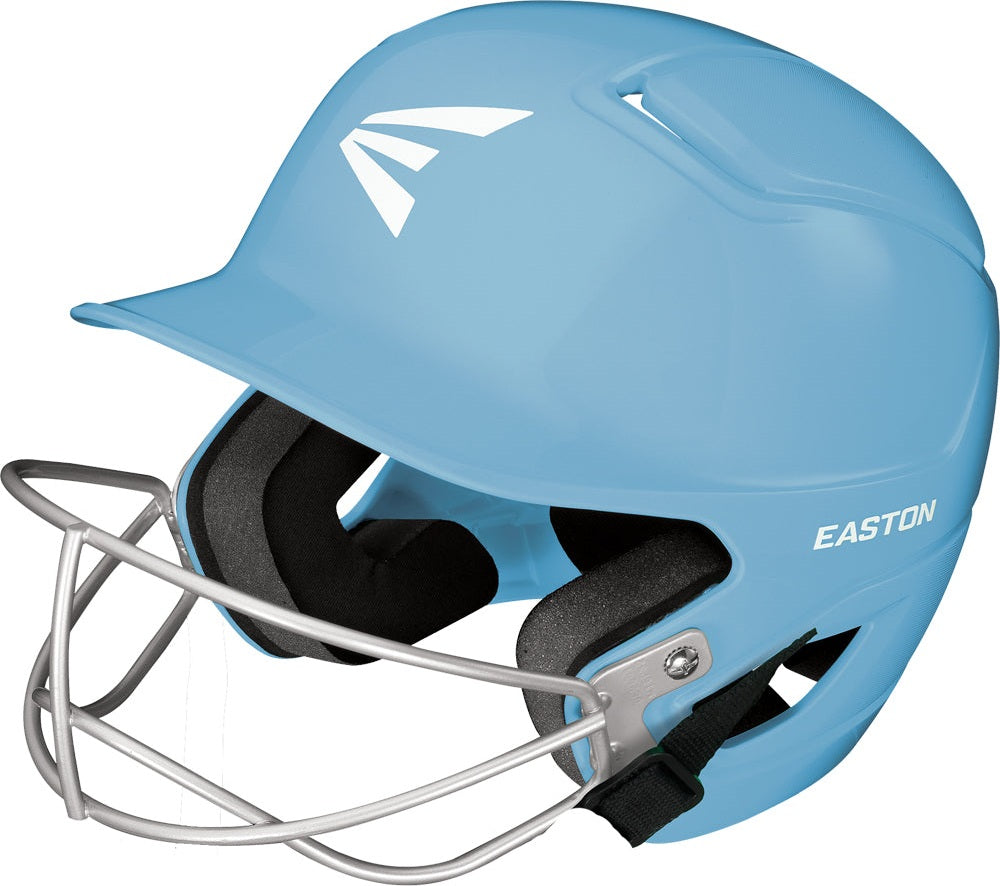 Easton Alpha Fastpitch Batting Helmet with Softball Mask - Carolina Blue